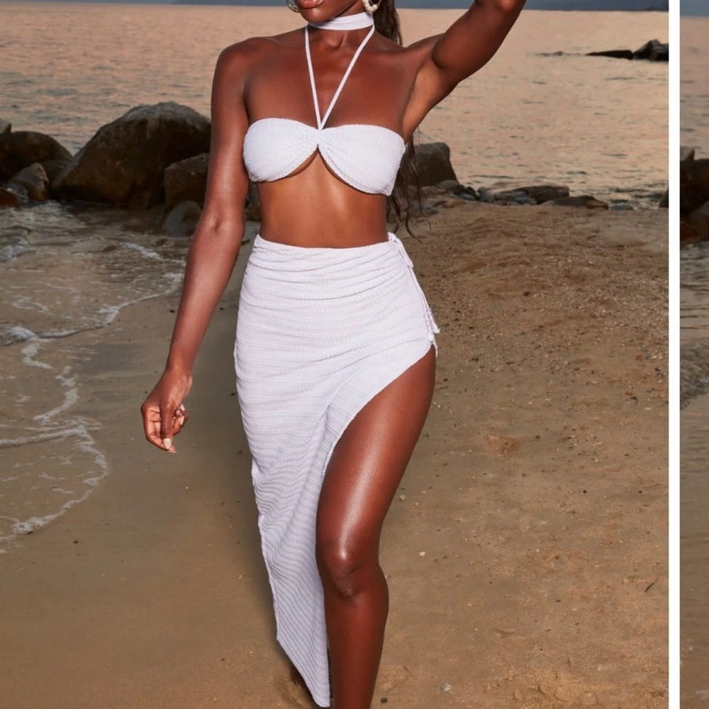Purple Two-Piece Beach Set